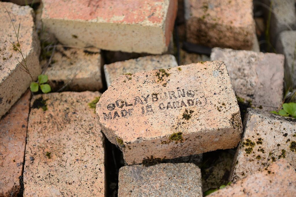 Original Clayburn bricks from the building