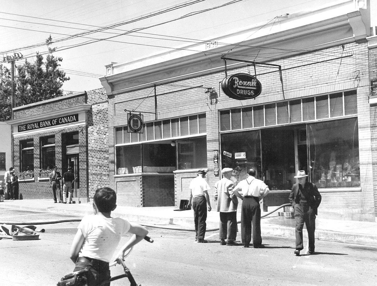 Historic photograph of The Hemingway Building circa 1950s